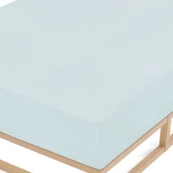 biberna Spannbetttuch Melange ciel, 90x190 cm - 100x200 cm