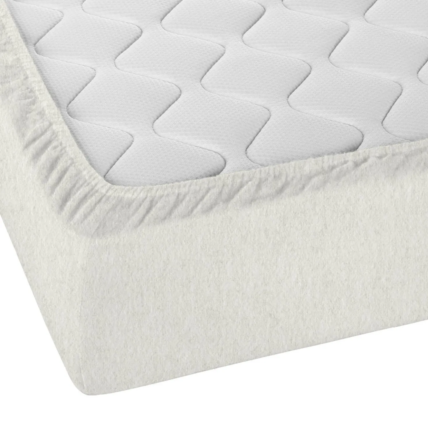 biberna Spannbetttuch Melange uni grau, 1x 140x200 cm - 160x200 cm