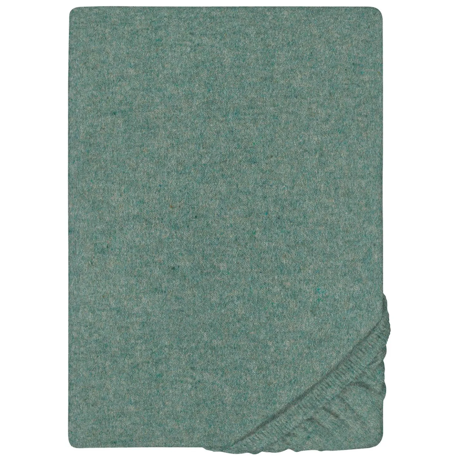 biberna Spannbetttuch Melange uni fichte, 1x 140x200 cm - 160x200 cm