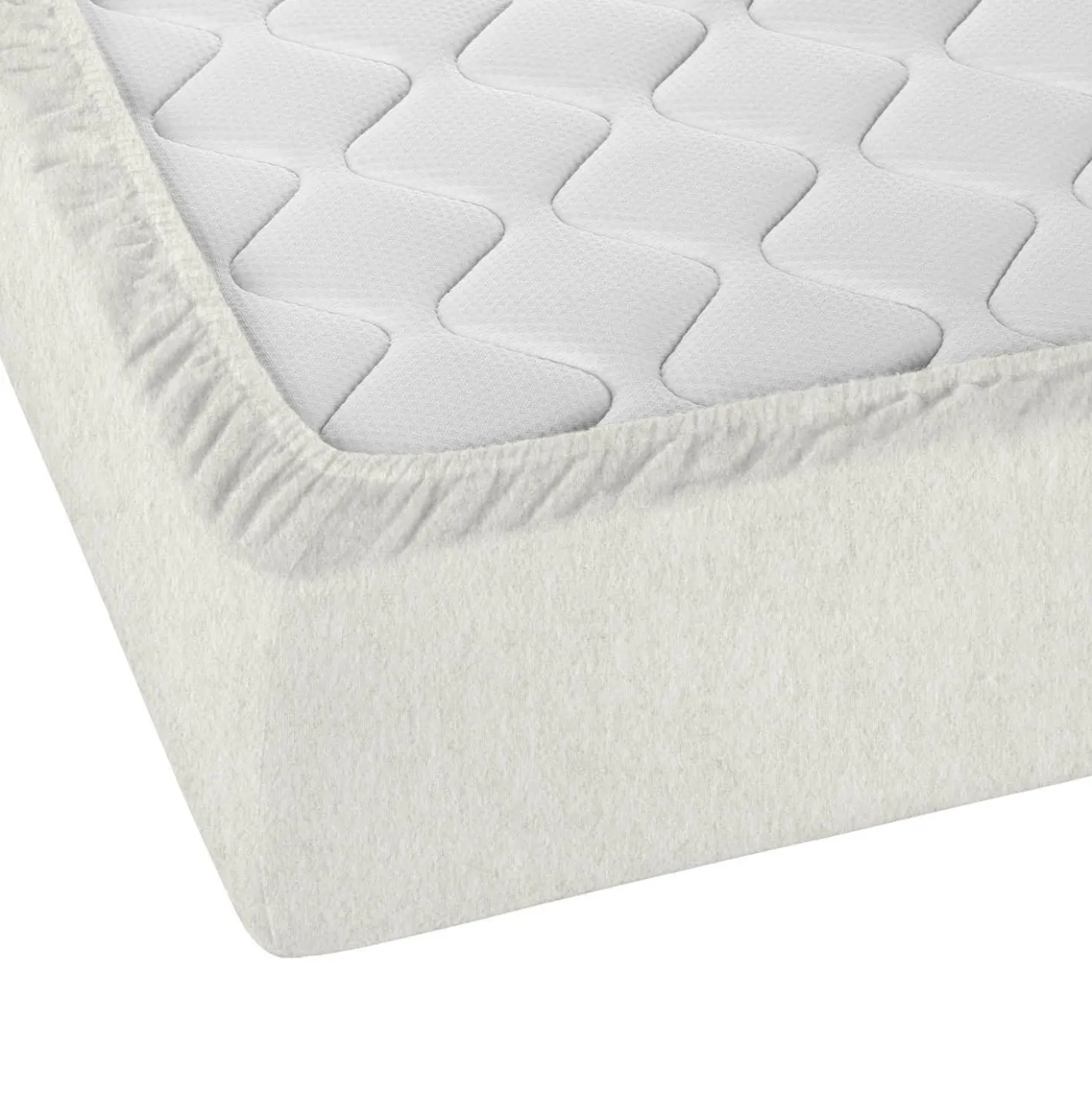 biberna Spannbetttuch Melange uni grau, 1x 90x190 cm - 100x200 cm