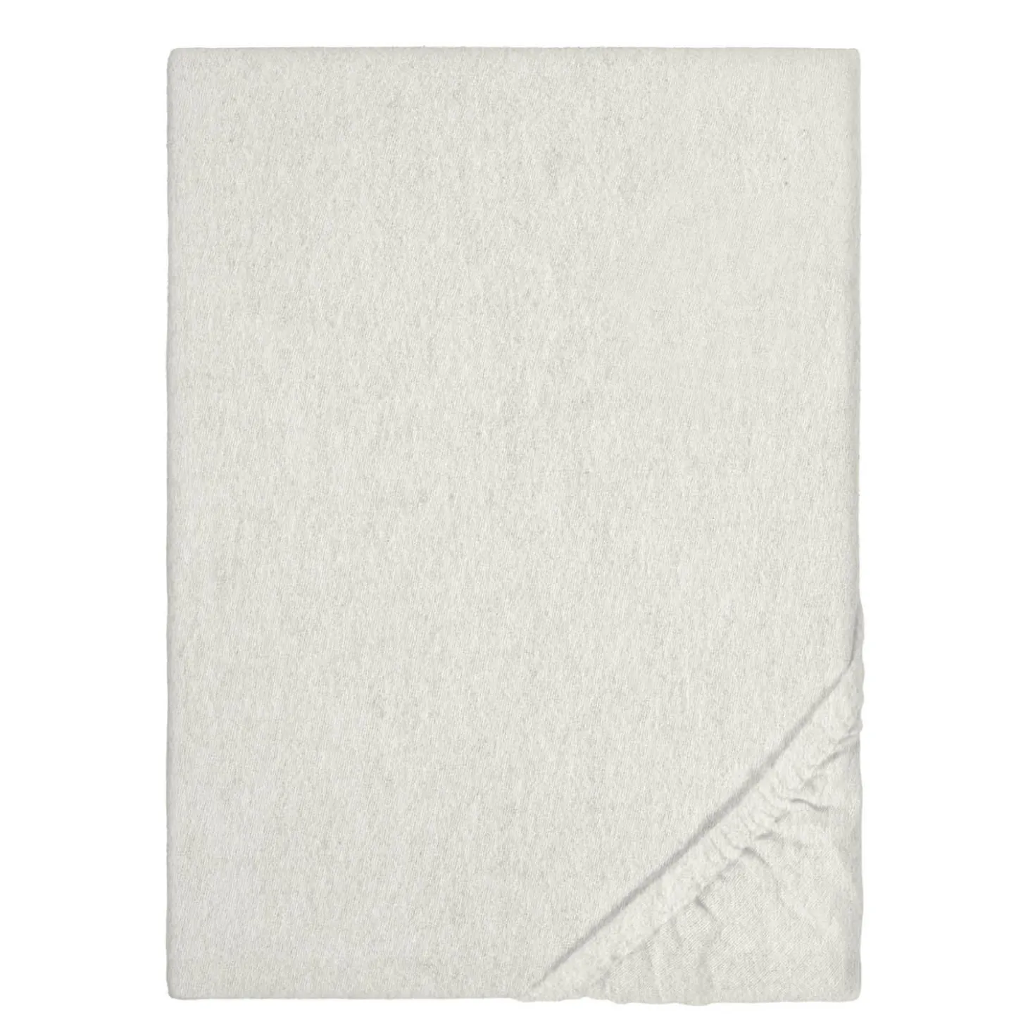 biberna Spannbetttuch Melange uni grau, 1x 90x190 cm - 100x200 cm