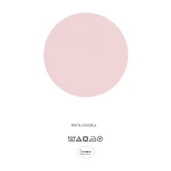 biberna Tencel Bettwäsche STRUDEL rose, 1x 135x200 cm + 1x 80x80 cm