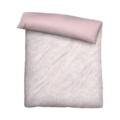 biberna Tencel Bettwäsche STRUDEL rose, 1x 155x220 cm + 1x 80x80 cm