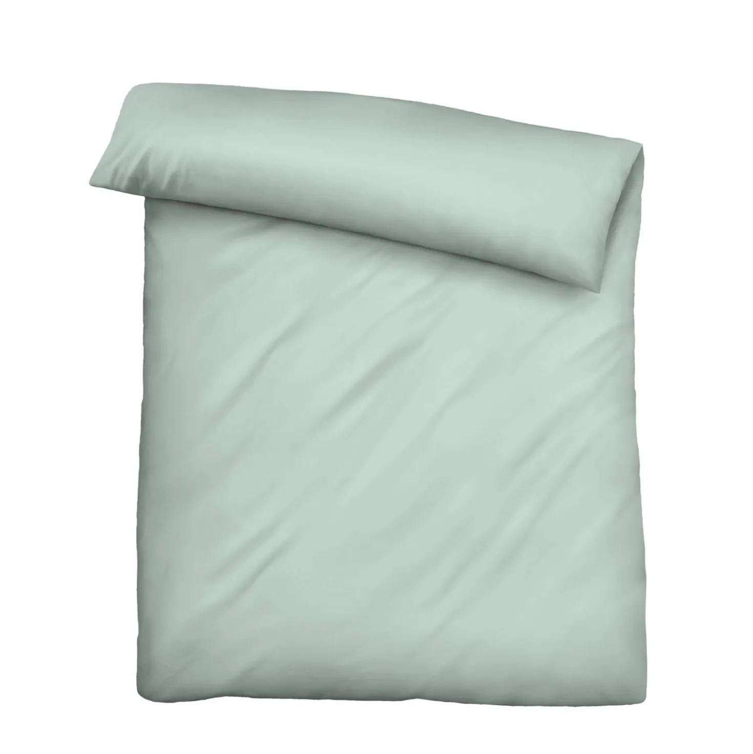 biberna Tencel Bettwäsche UNI salbei, 1x 135x200 cm + 1x 80x80 cm