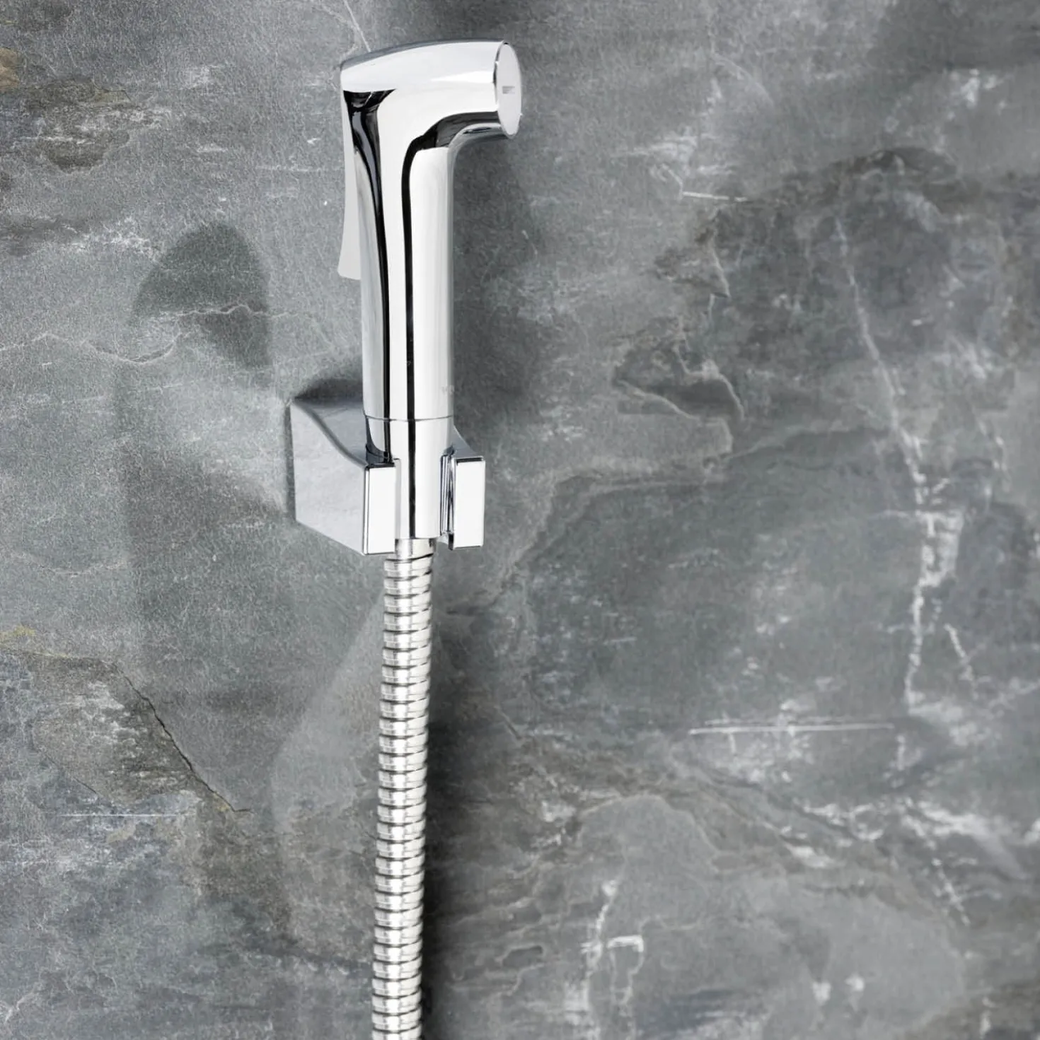 Bidet-Set „Watersaving“ inkl. Handbrause & Wandhalterung WENKO
