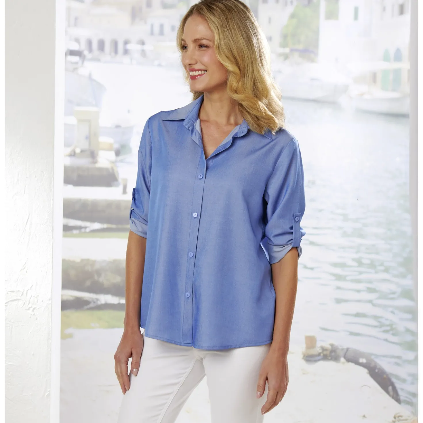 Bluse "Jeans" lightblue