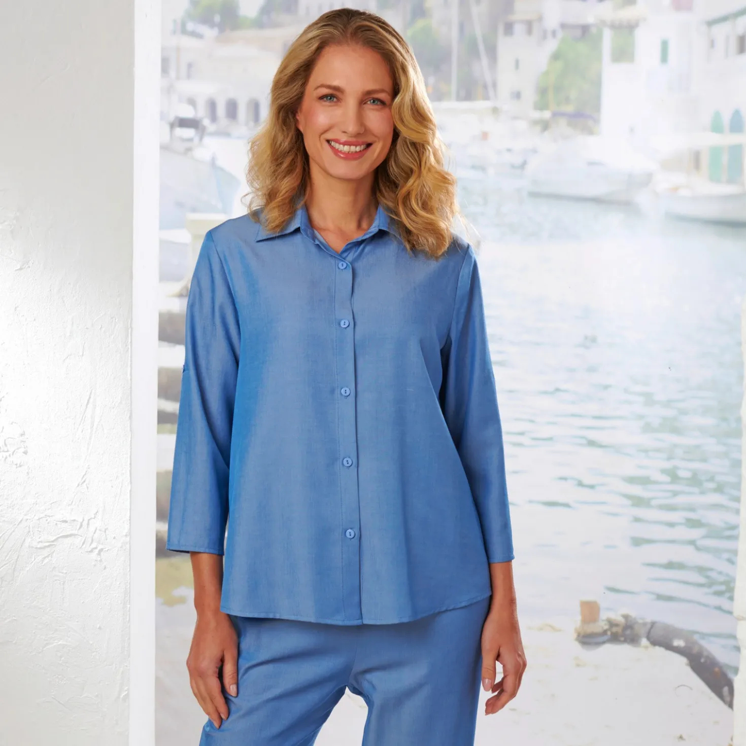 Bluse "Jeans" lightblue