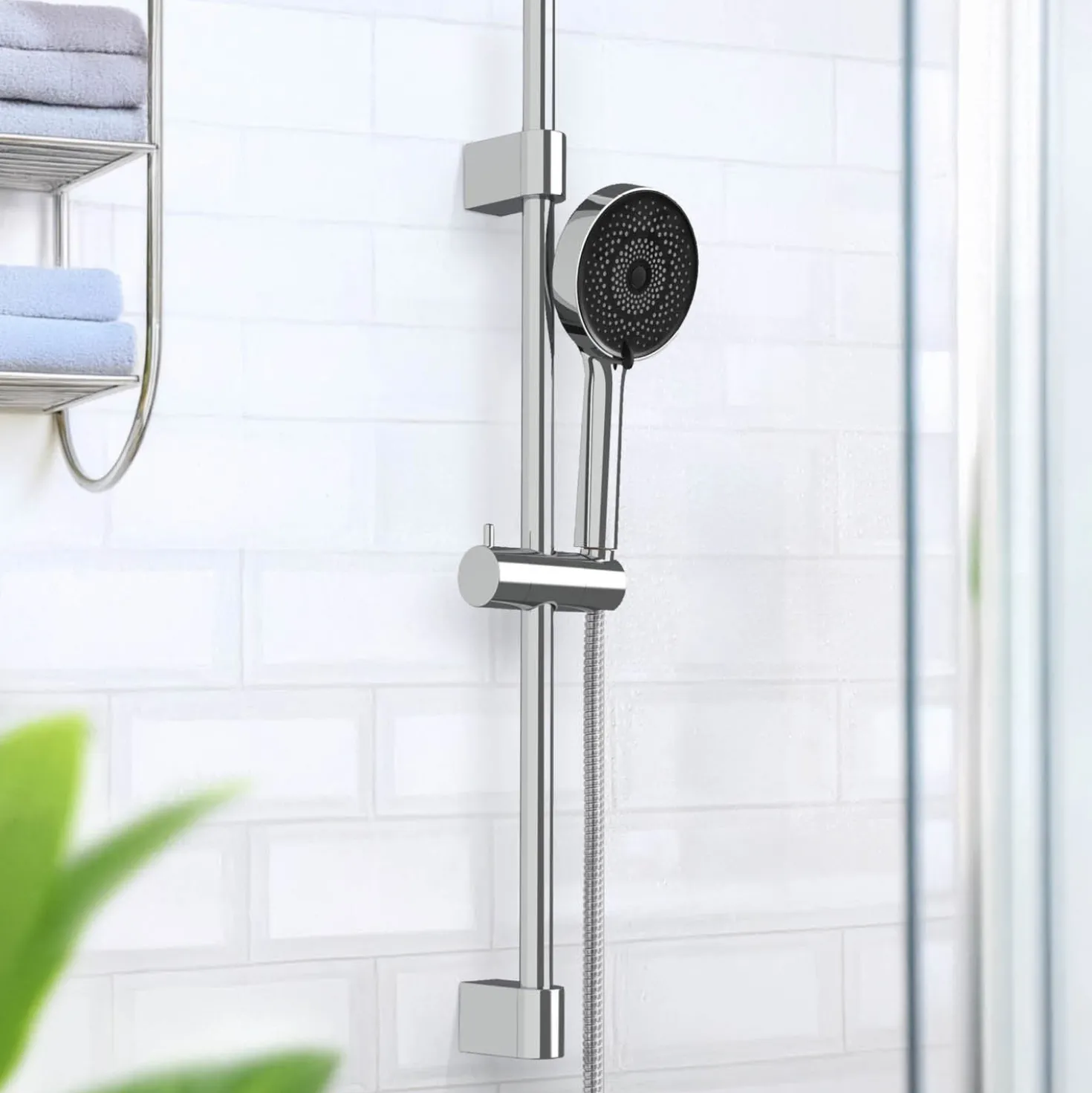 Brauseset mit Mikrotropfen-Technologie Softwater 70 cm WENKO