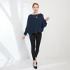 Cape-Pullover blau