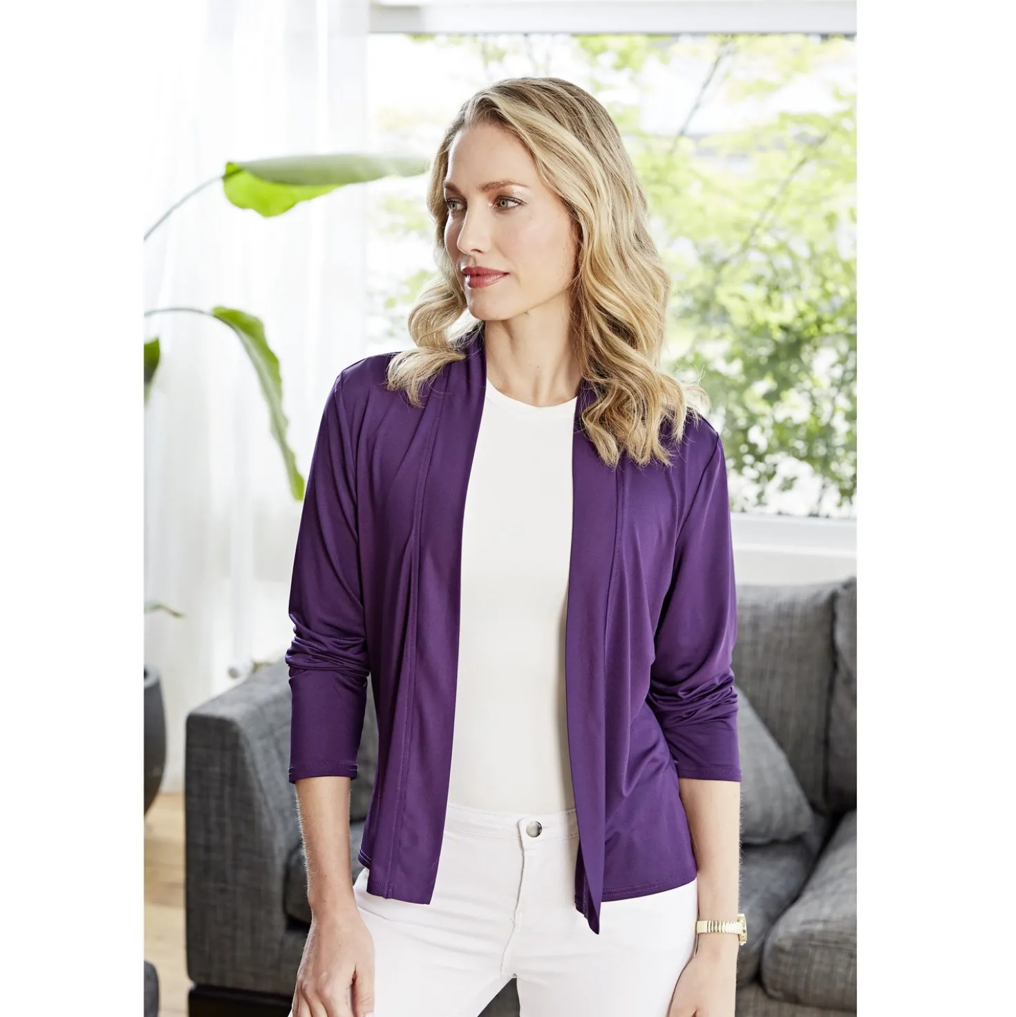 Cardigan violett