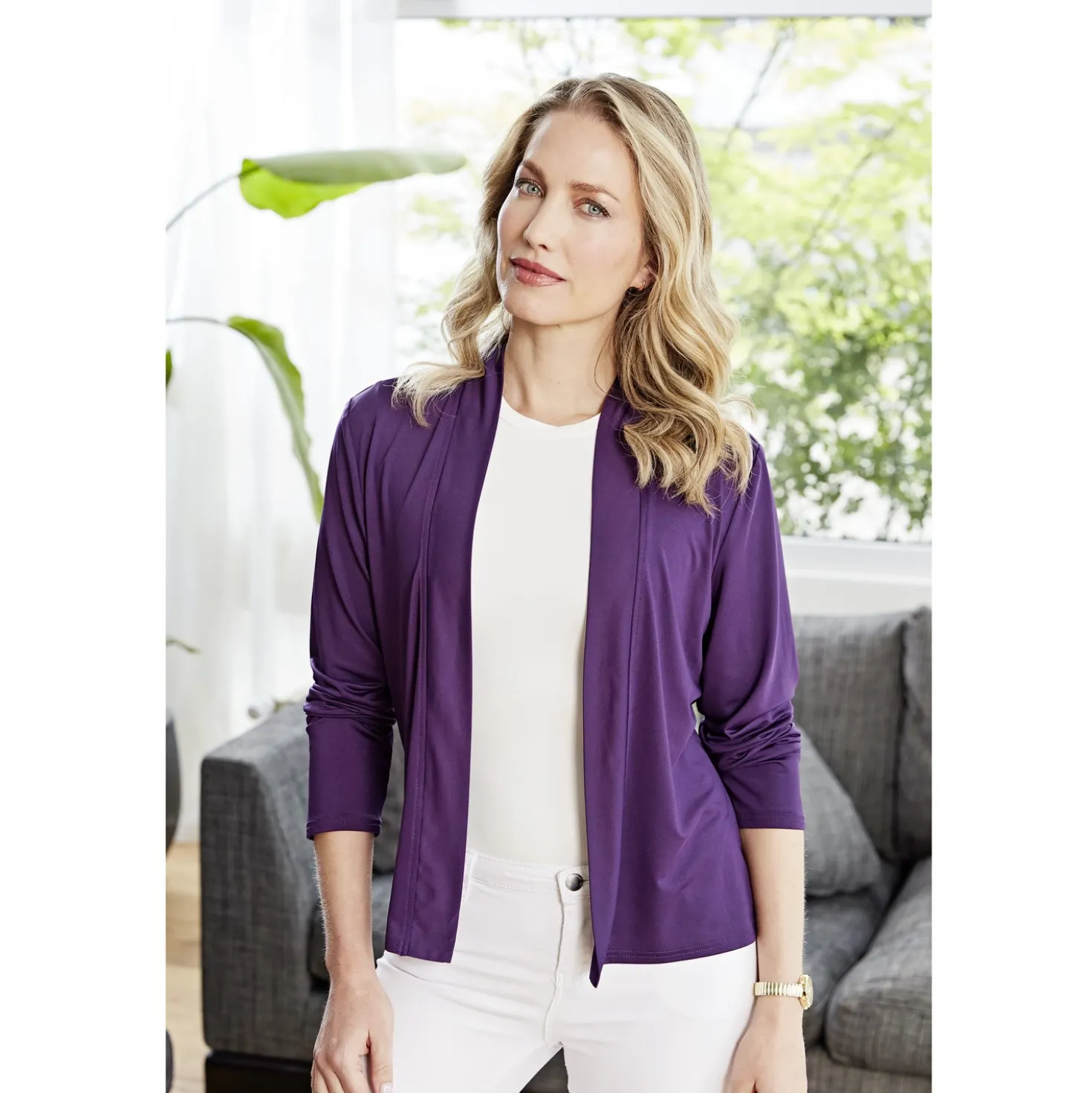 Cardigan violett