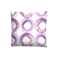 Castell Baumwoll Renforce Bettwäsche Kreise viola, 1x 155x220 cm + 1x 80x80 cm
