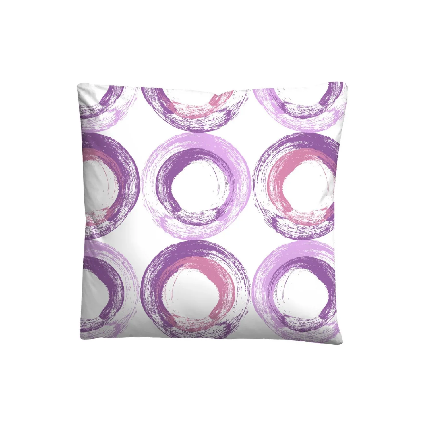 Castell Baumwoll Renforce Bettwäsche Kreise viola, 1x 155x220 cm + 1x 80x80 cm