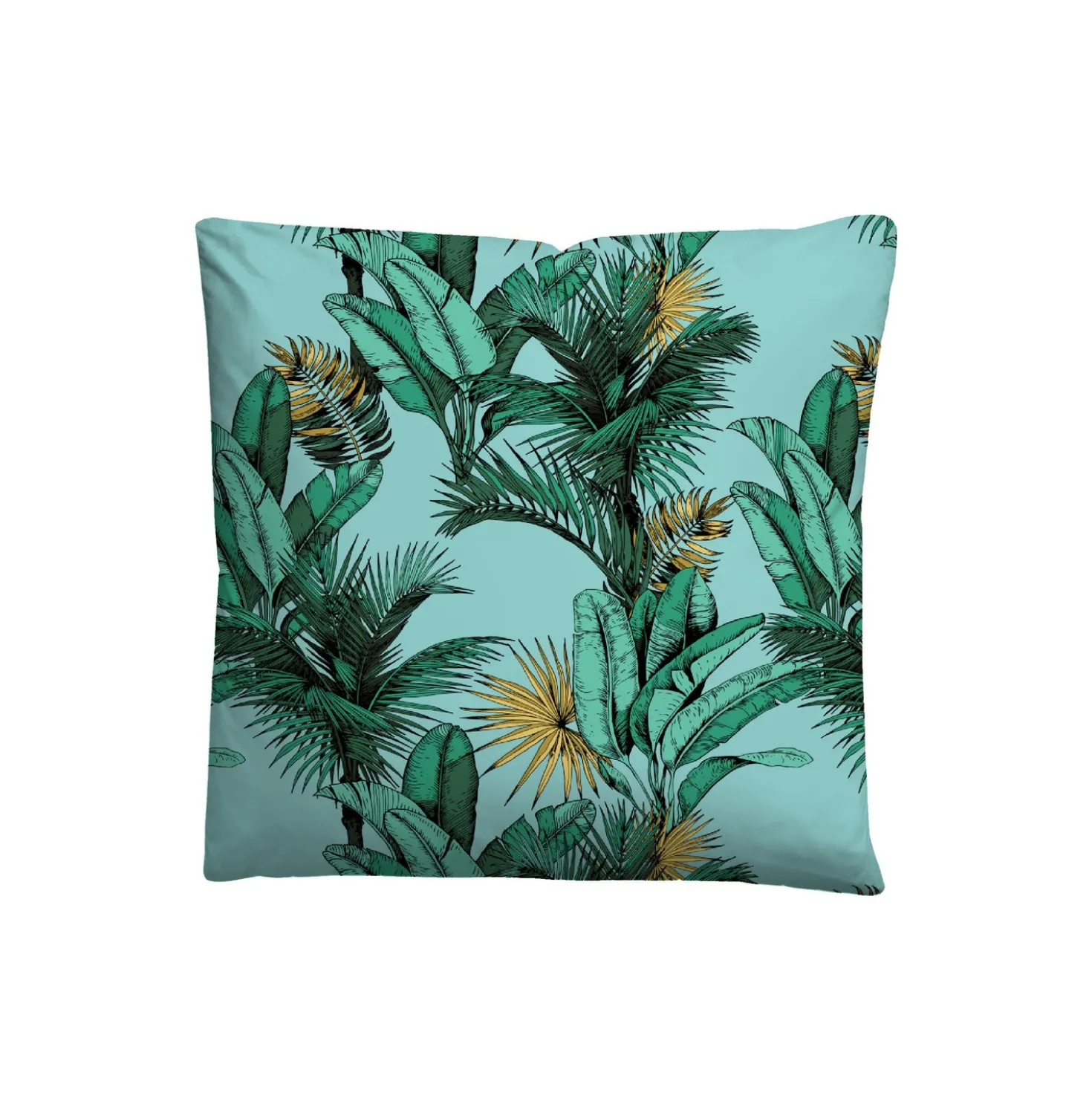 Castell Baumwoll Satin Bettwäsche Jungle gletscher, 1x 135x200 cm + 1x 80x80 cm
