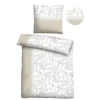 Castell Feinbiber Bettwäsche Paisley grau, 1x 155x220 cm + 1x 80x80 cm
