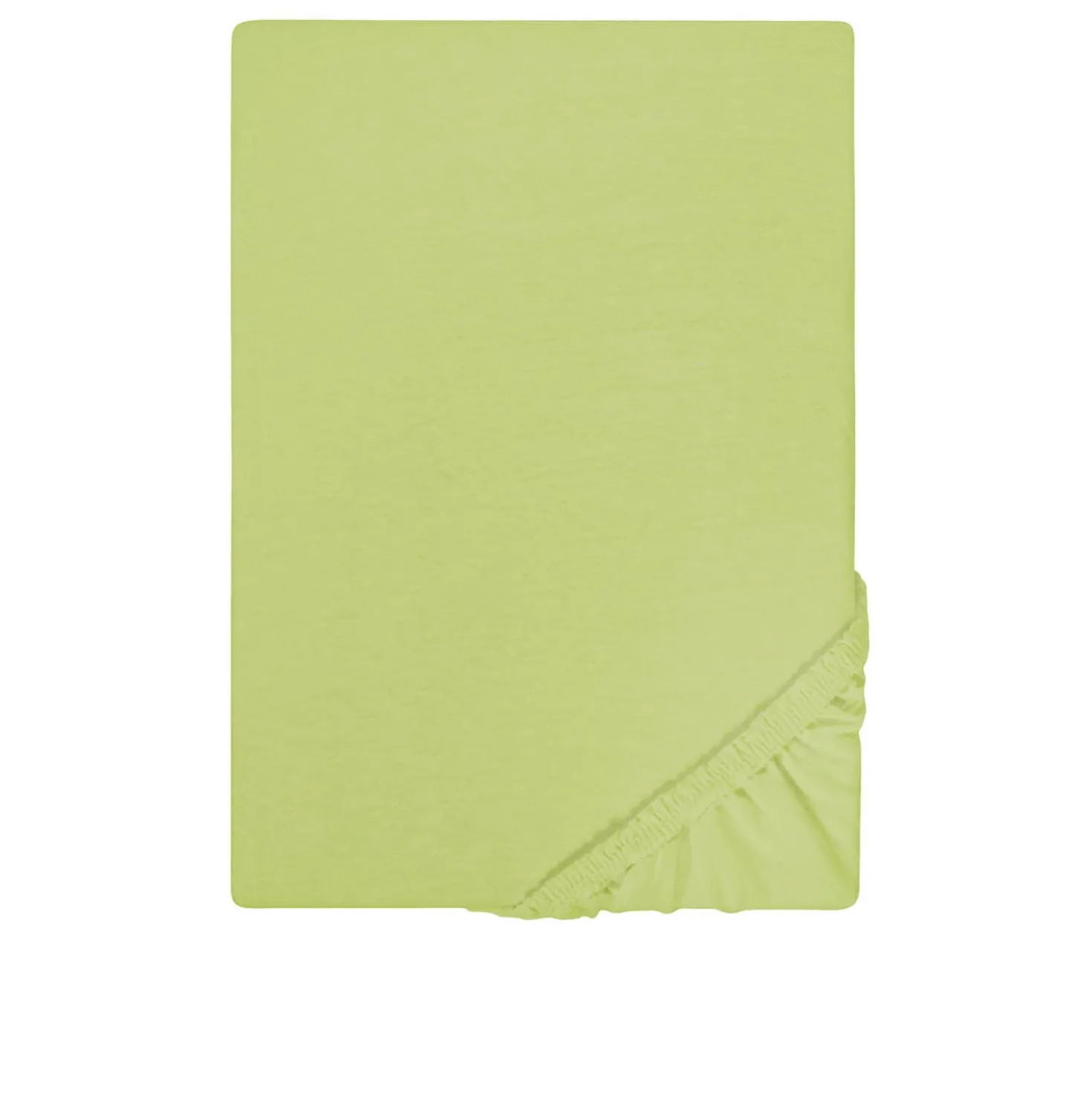 Castell Jersey-Stretch-Spannbetttuch pistaziengrün, 1x 180-200 x 200 cm