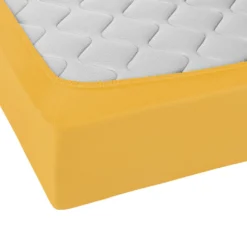 Castell Jersey-Stretch-Spannbetttuch honig, 1x 180x200 cm - 200x200 cm