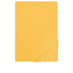 Castell Jersey-Stretch-Spannbetttuch honig, 1x 180x200 cm - 200x200 cm