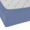 Castell Jersey-Stretch-Spannbetttuch blau, 1x 90-100 x 190-200 cm