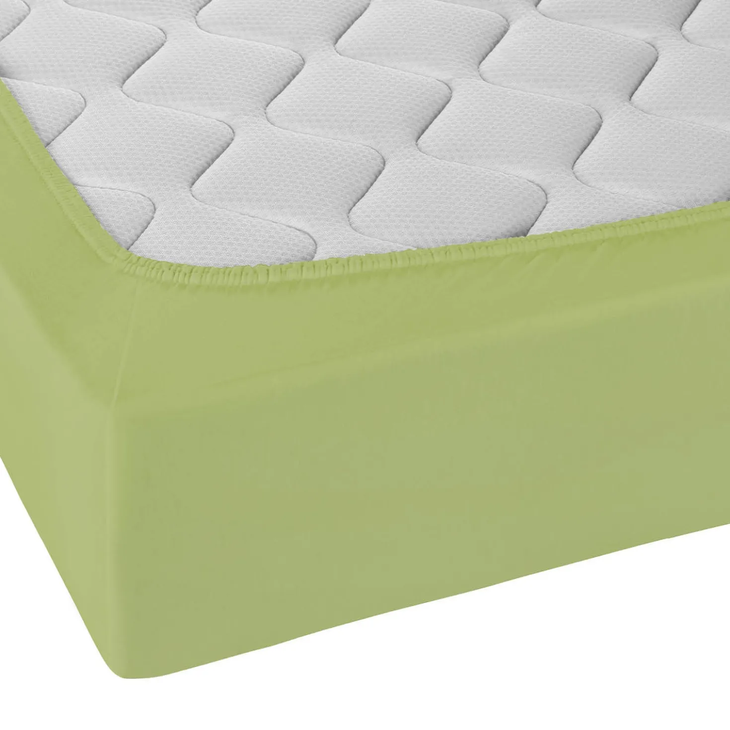 Castell Jersey-Stretch-Spannbetttuch pistaziengrün, 1x 120x200 cm