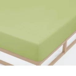 Castell Jersey-Stretch-Spannbetttuch pistaziengrün, 1x 120x200 cm