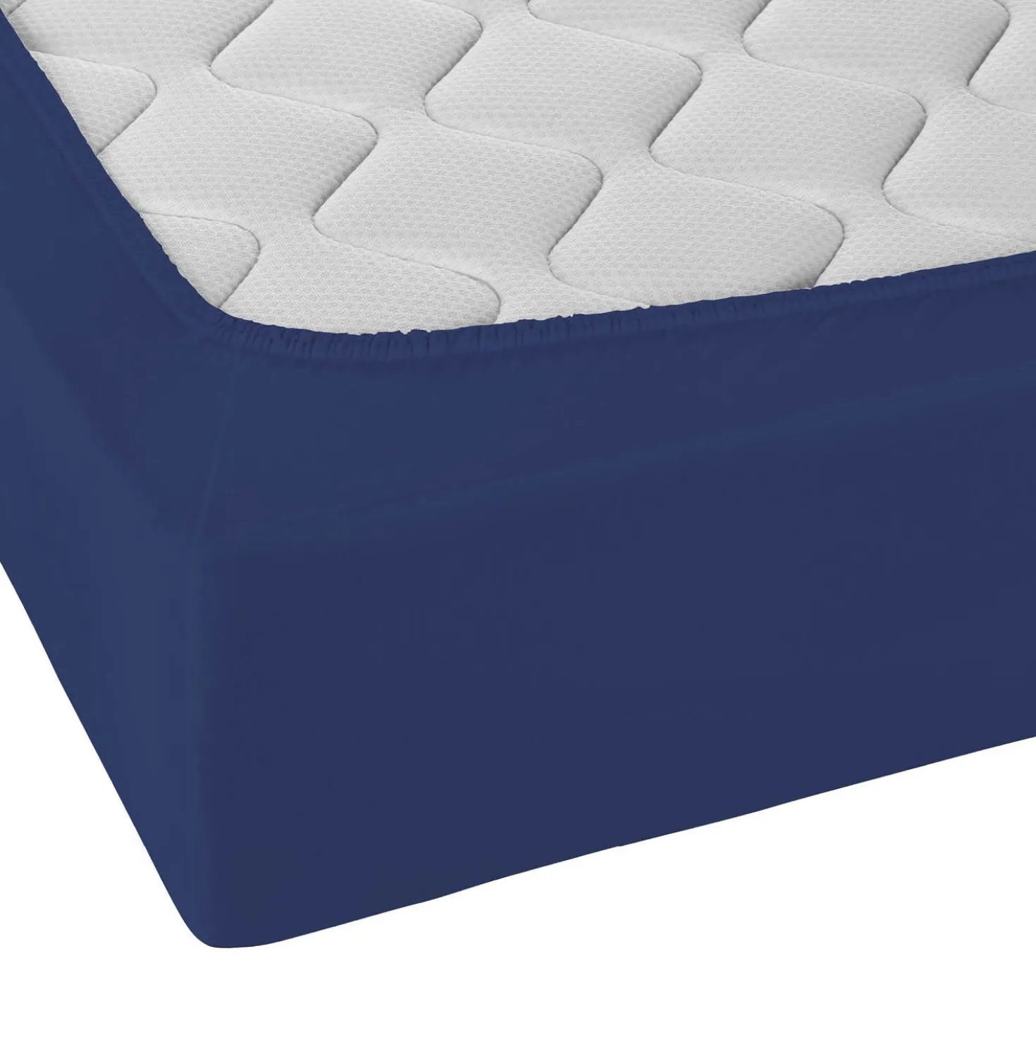 Castell Jersey-Stretch-Spannbetttuch dunkelblau, 1x 140-160 x 200 cm