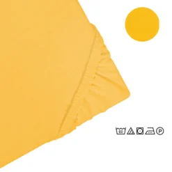 Castell Jersey-Stretch-Spannbetttuch honig, 1x 140x200 cm - 160x200 cm