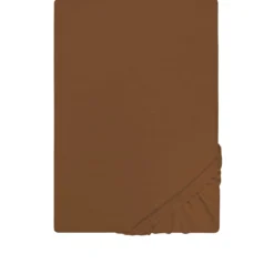 Castell Jersey-Stretch-Spannbetttuch chocolate, 1x 140x200 cm - 160x200 cm