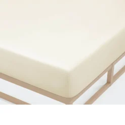 Castell Jersey-Stretch-Spannbetttuch natur, 1x 140x200 cm - 160x200 cm