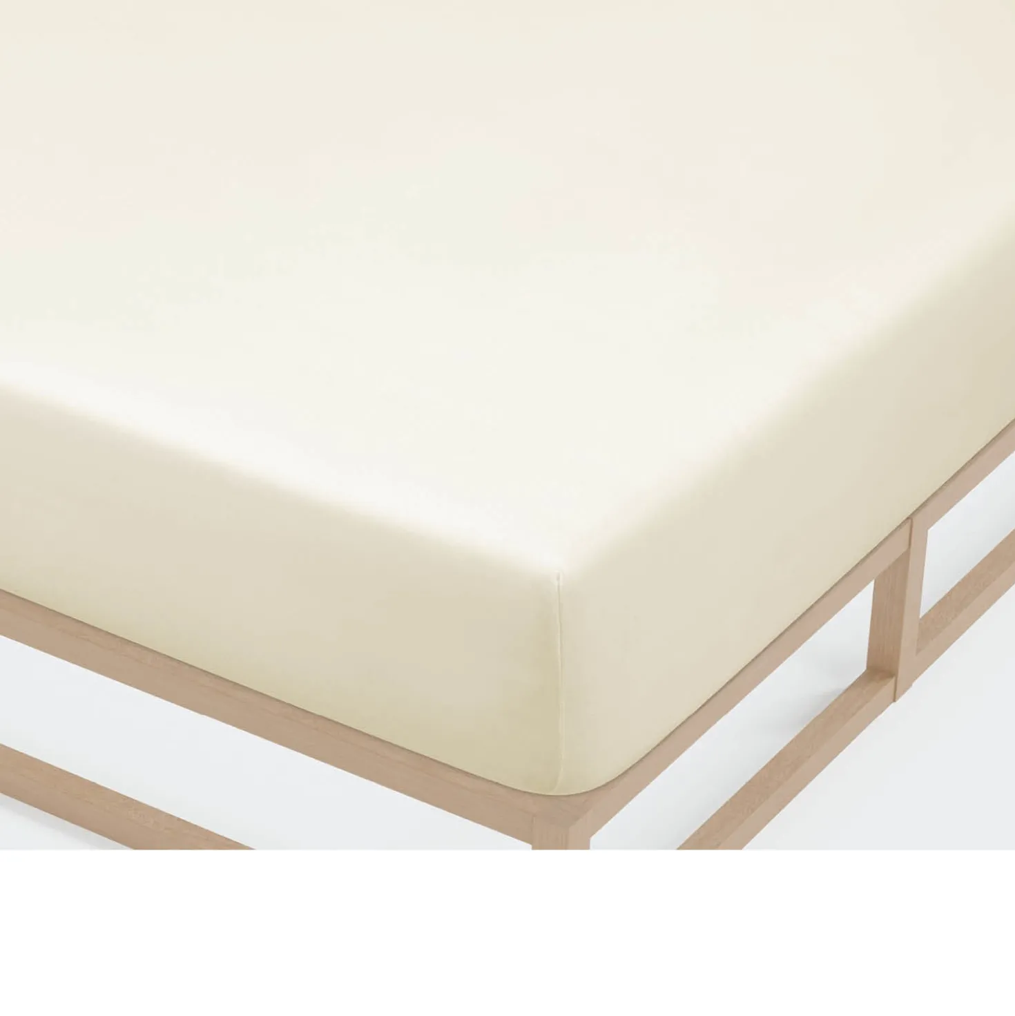 Castell Jersey-Stretch-Spannbetttuch natur, 1x 140x200 cm - 160x200 cm