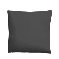 Castell Mikrofaser Bettwäsche uni schwarz, 1x 135x200 cm + 1x 80x80 cm