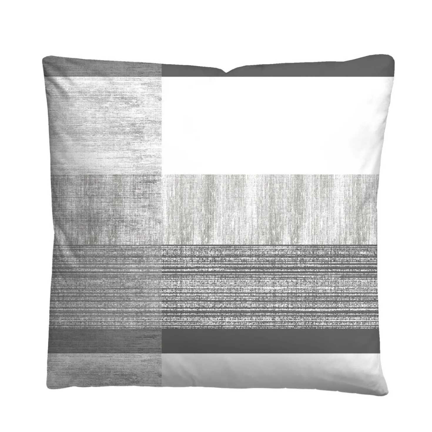 Castell Mikrofaser Bettwäsche karo silber/grau, 1x 135x200 cm + 1x 80x80 cm