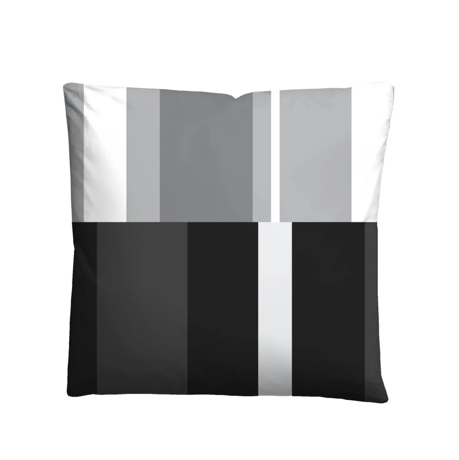 Castell Polycotton Renforce Bettwäsche Streifen schwarz, 1x 155x220 cm + 1x 80x80 cm