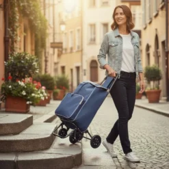 Einkaufstrolley mit XL Tasche und Thermovortasche
