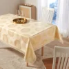 Eldo Tischdecke "Mandala" goldfarben mit Spitzensaum 175 x 135 cm Eldo