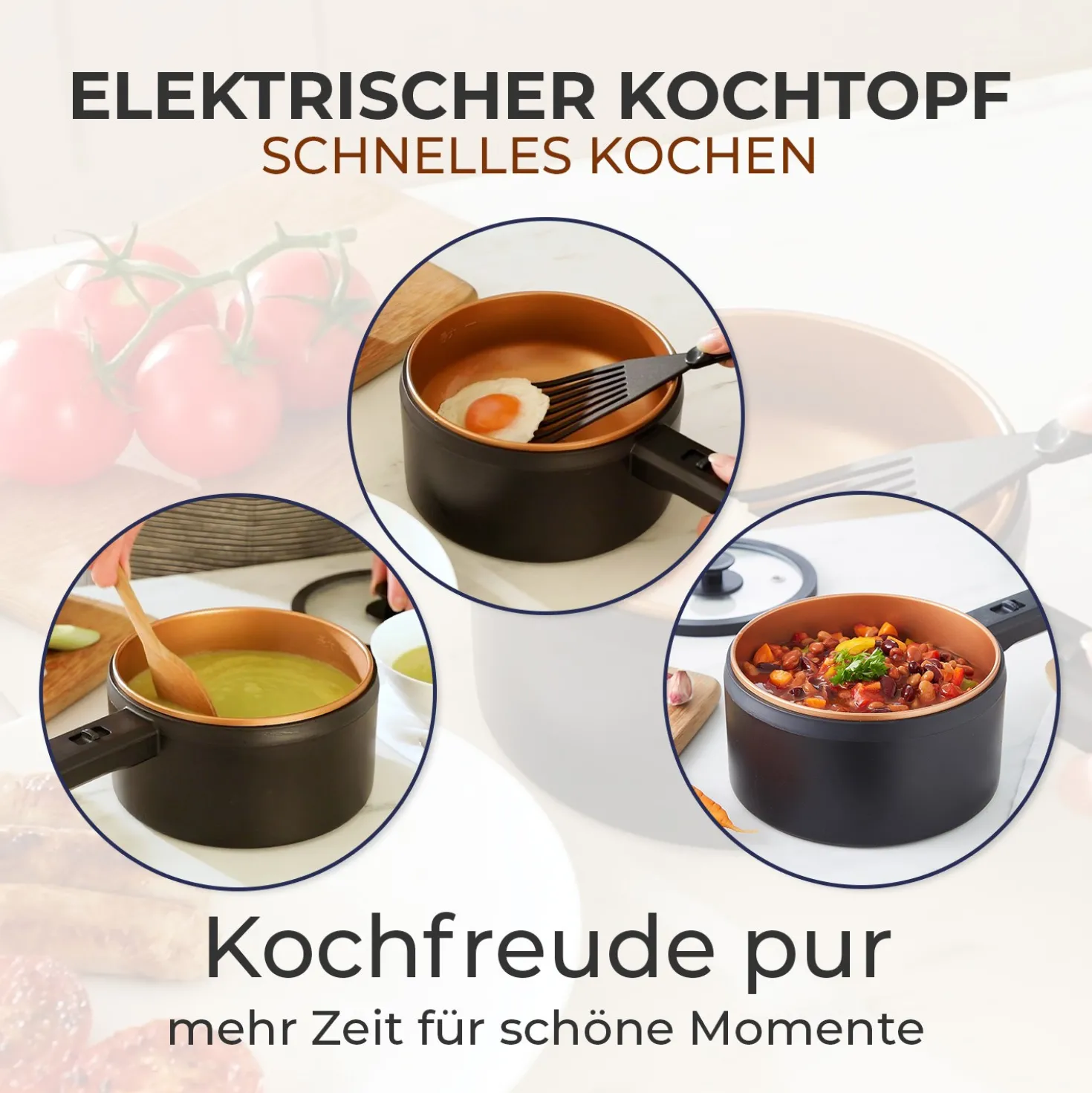 Elektrischer Kochtopf Basilico "Rapid Pot"