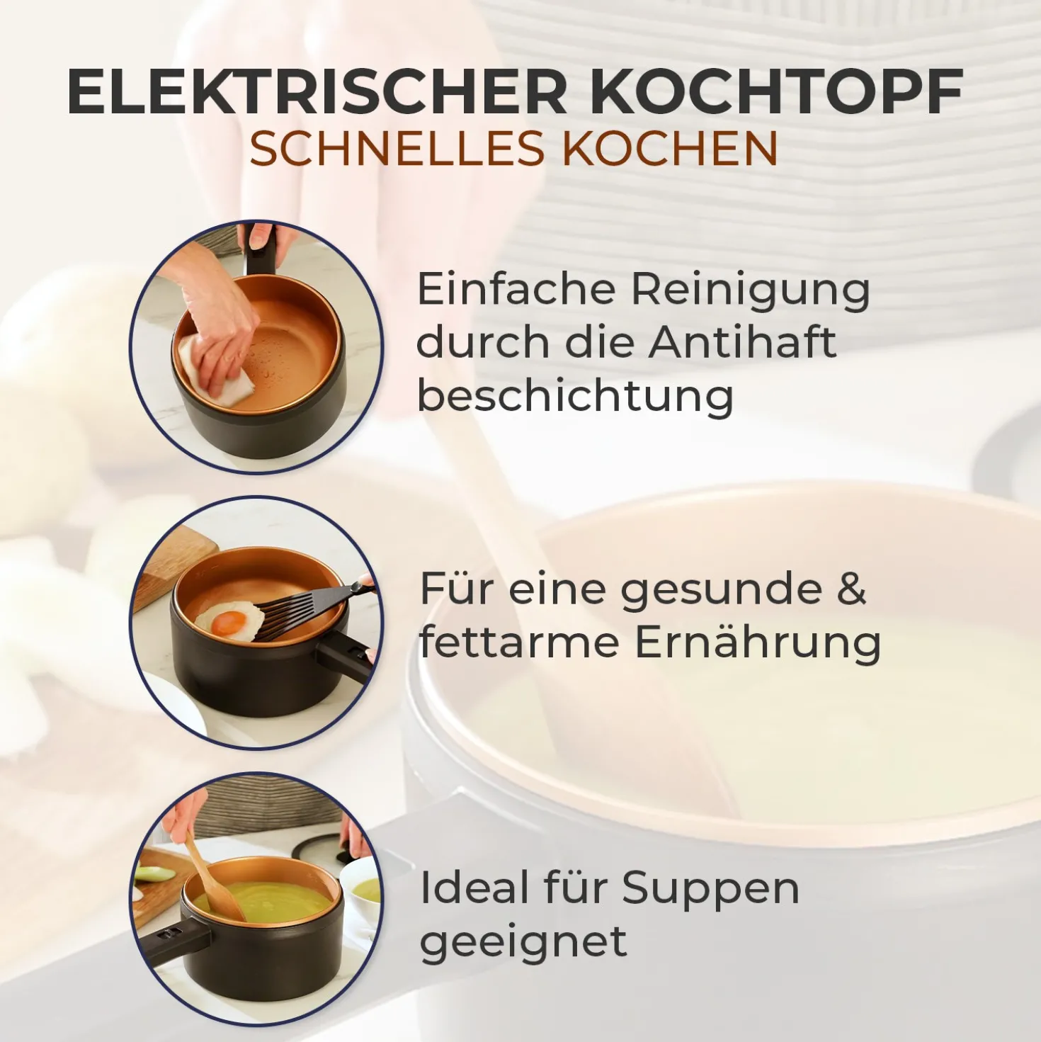 Elektrischer Kochtopf Basilico "Rapid Pot"