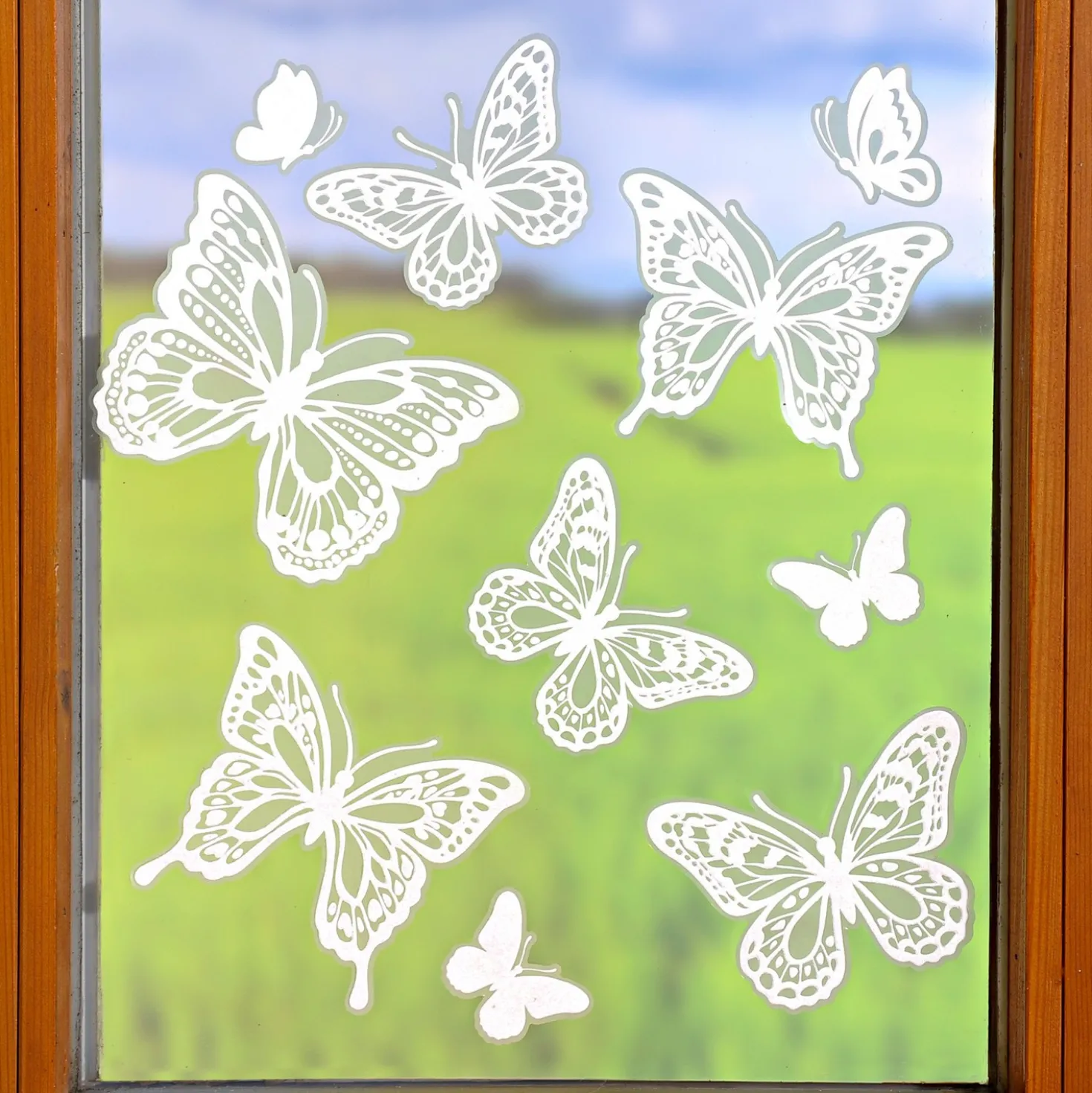 Fensterbilder "Schmetterlinge" Spitze, 10-tlg.