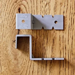 Fensterclip mit Öse, silberfarben – zum Einhängen von Fensterdekoration, 2er-Set