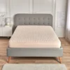 Fleece-Spannbetttuch mit Wabenstruktur creme 90x200cm Eldo