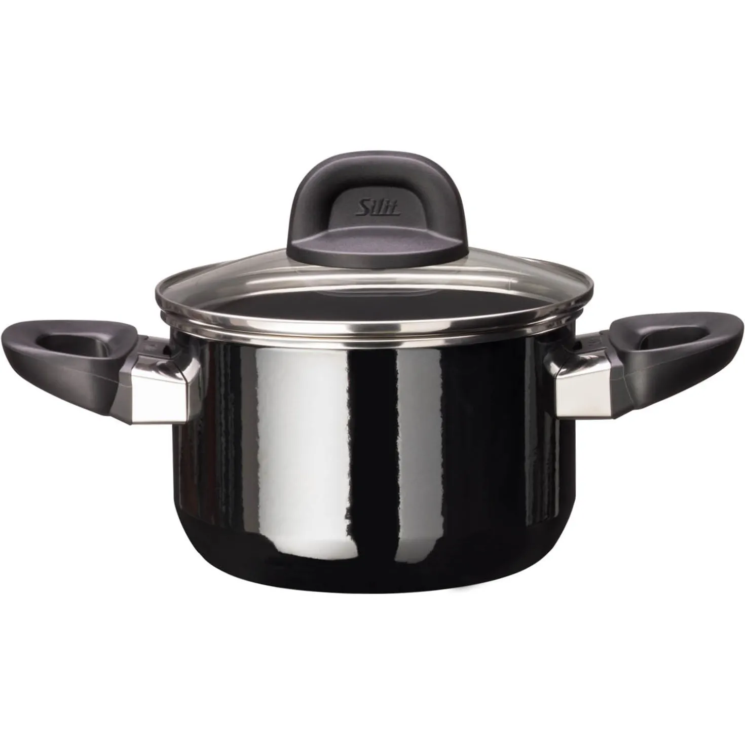 Fleischtopf 16cm Modesto Line black SILIT