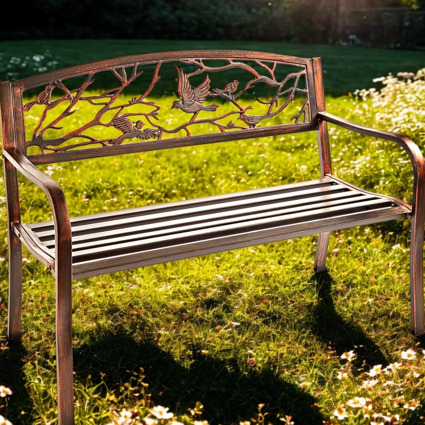 Gartenbank "Versailles" aus rostresistentem Stahl Gainsborough