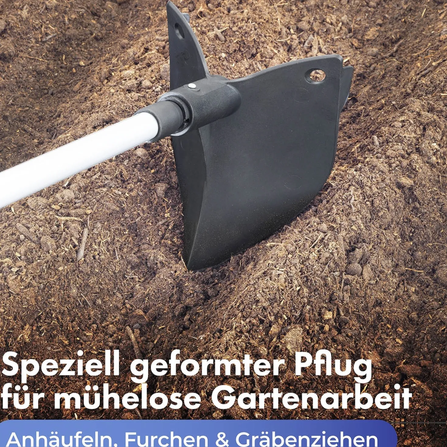 Gartenpflug mit Teleskopstiel MAXIMEX