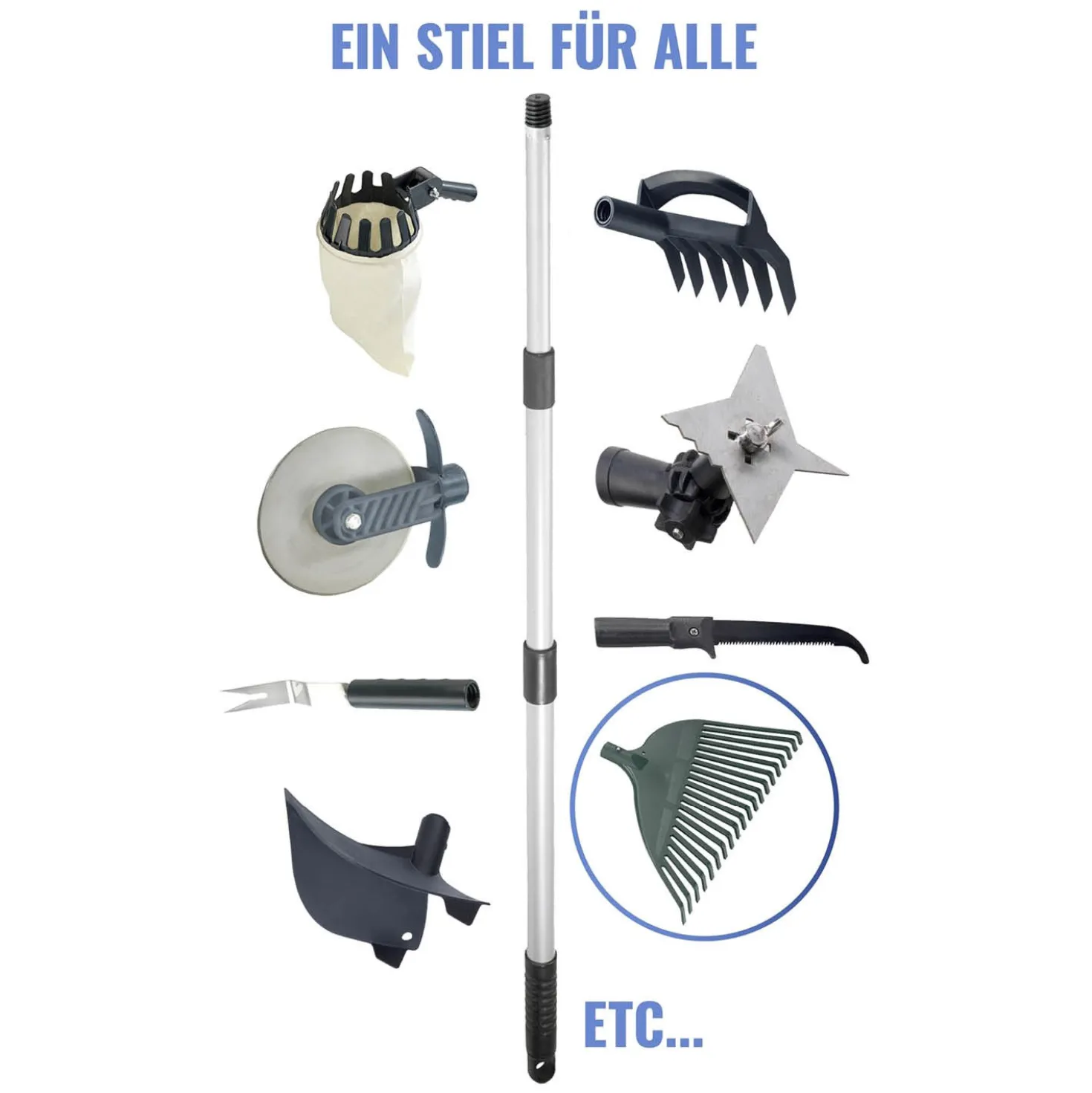 Gartenrechen mit Teleskopstiel MAXIMEX