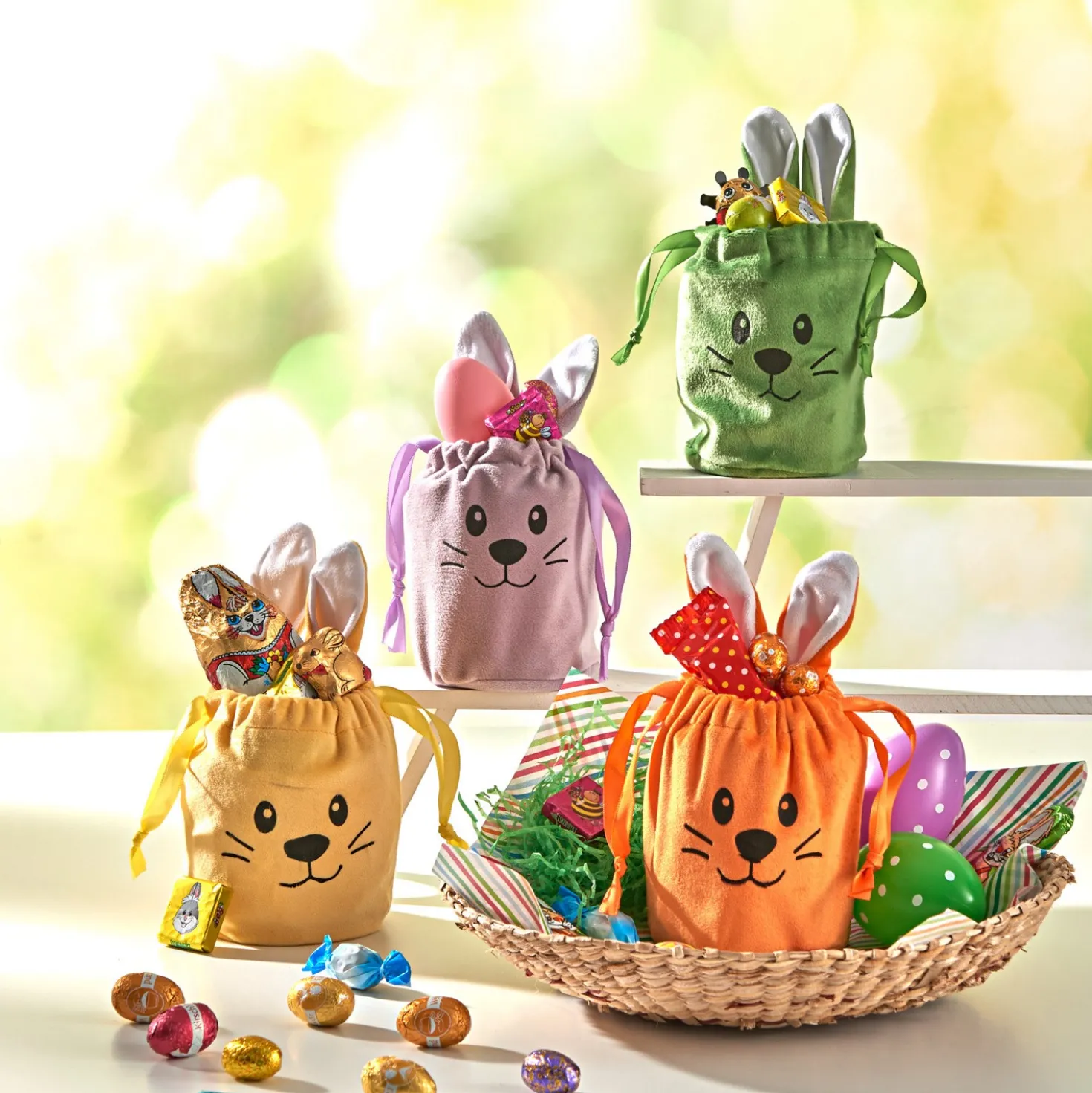 Geschenkbeutel "Hase" 4er-Set Eldo