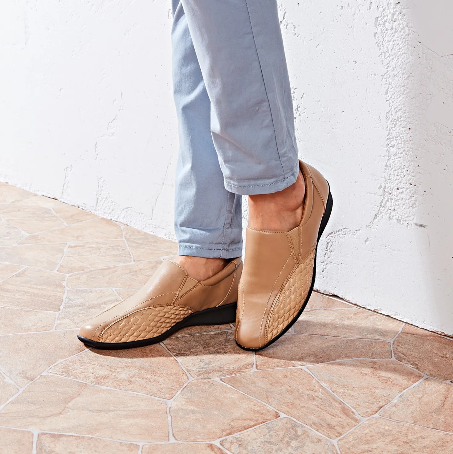 Hallux-Komfort-Schuh beige