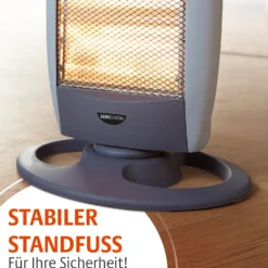 Halogen-Heizstrahler mit 3 Heizstufen Bergström