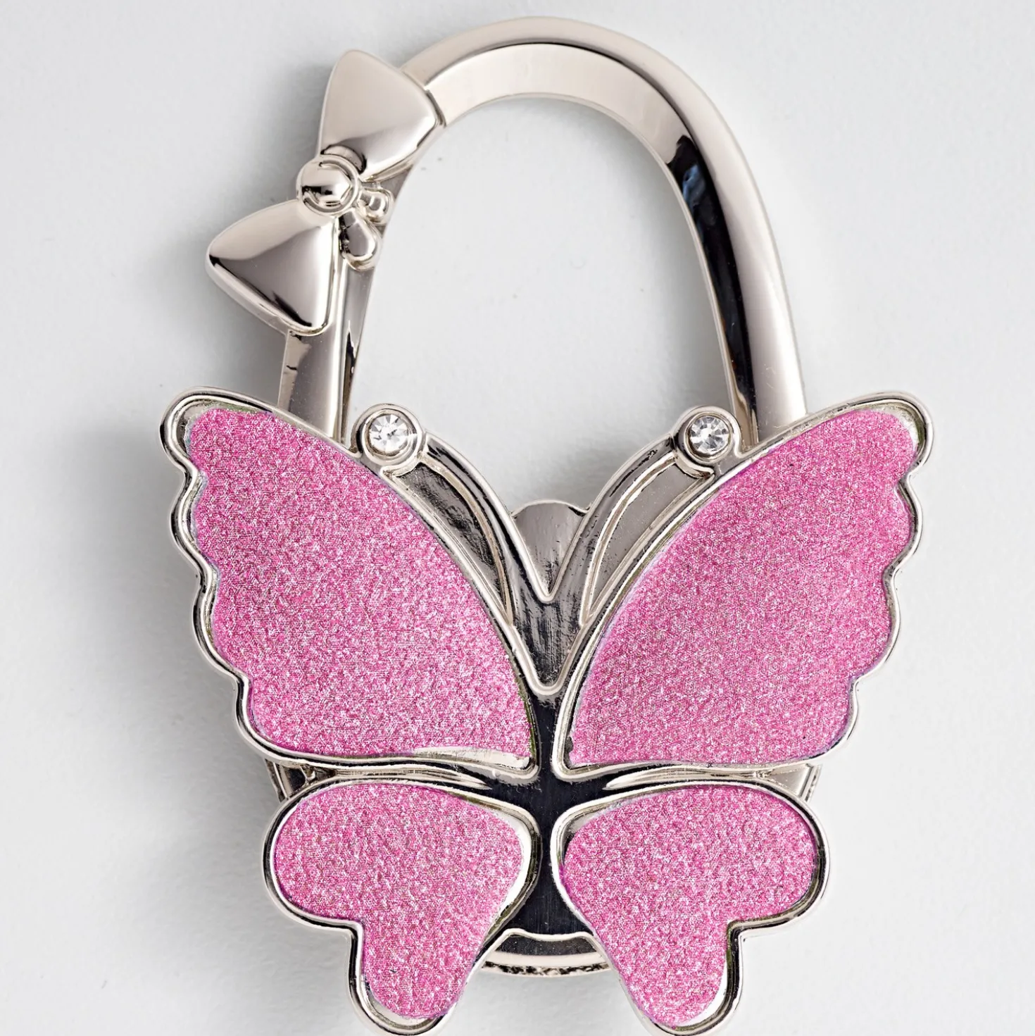 Handtaschenhalter „Schmetterling” pink