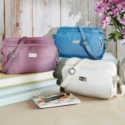 Handtasche "Raja" mit RFID-Schutz pink Amélie di Santi