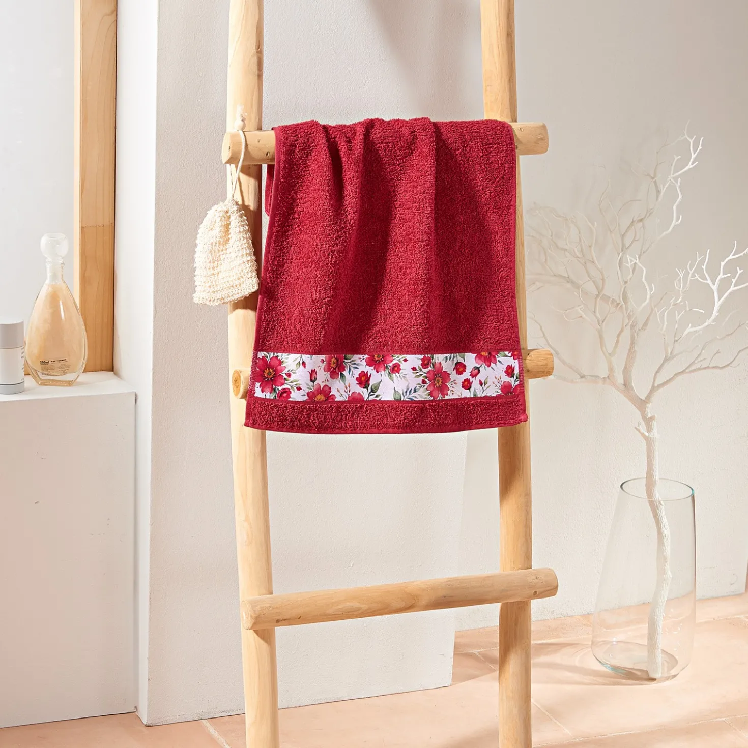 Handtuch burgund 40 x 60 cm Eldo